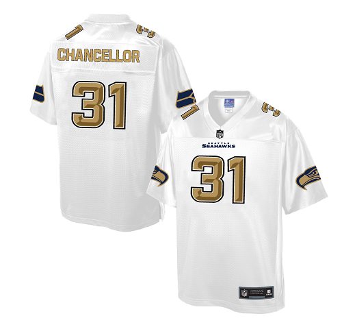 Men's Game Kam Chancellor Nike Jersey White - #31 Pro Line Fashion NFL Seattle Seahawks